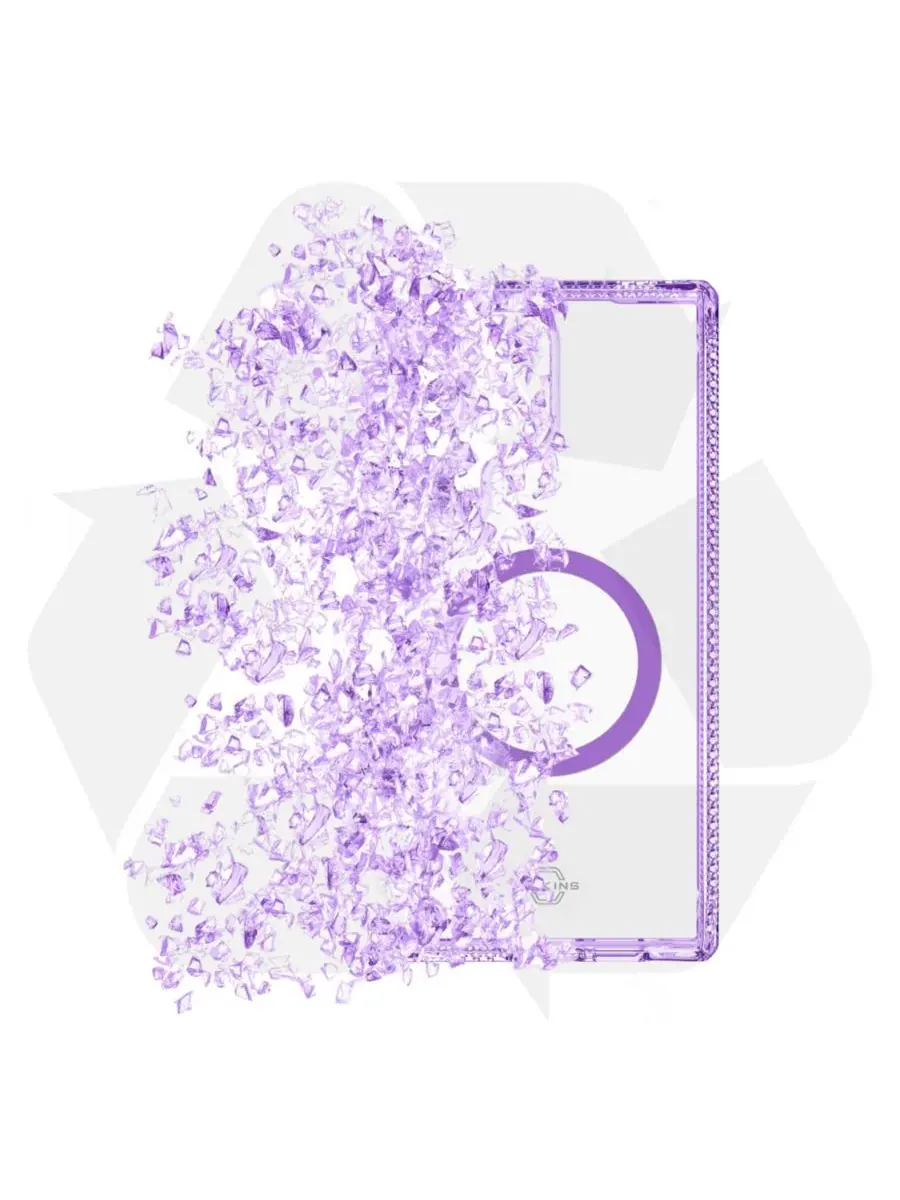 Чехол Hybrid_R Clear MagSafe для Samsung Galaxy S25 Ultra ITSkins — изображение 8 из 8, фиолетовый