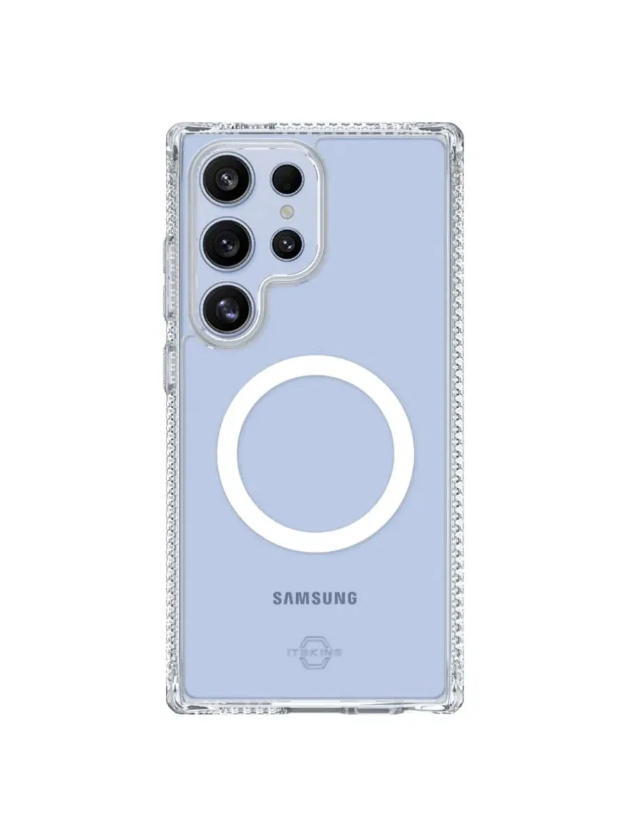 Гибридный чехол Hybrid_R Clear MagSafe для Samsung Galaxy S25 Ultra ITSkins — прозрачный