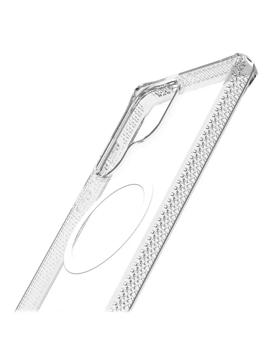 Гибридный чехол Hybrid_R Clear MagSafe для Samsung Galaxy S25 Ultra ITSkins — изображение 5 из 9, прозрачный