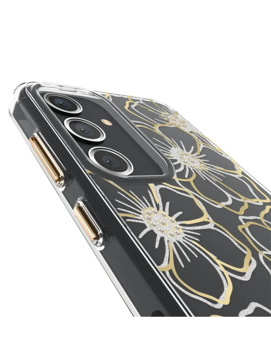 Чехол для Samsung Galaxy S24 с принтом Floral Gems Case-Mate — изображение 6 из 6, золото