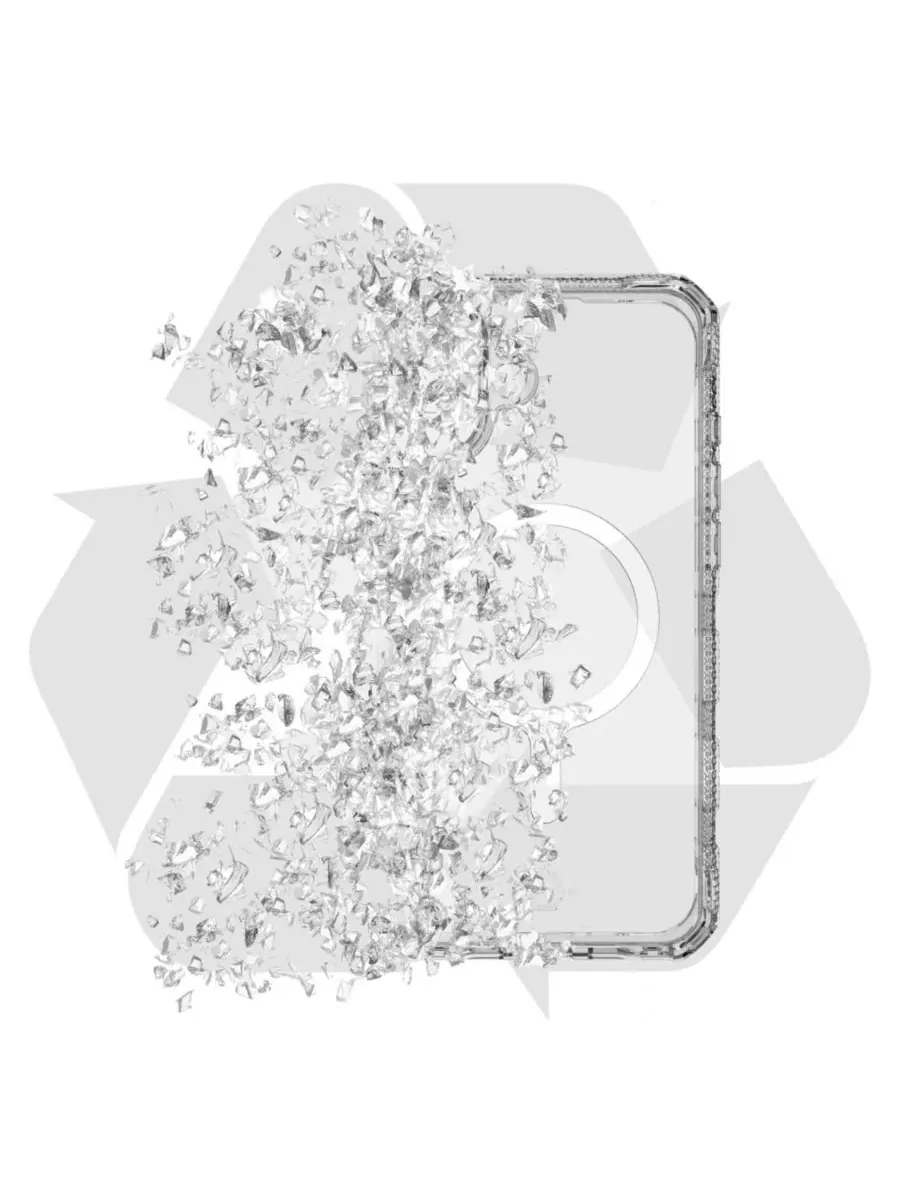 Чехол-бампер с защитой от падений Supreme_R Clear MagSafe ITSkins — изображение 7 из 8, прозрачный