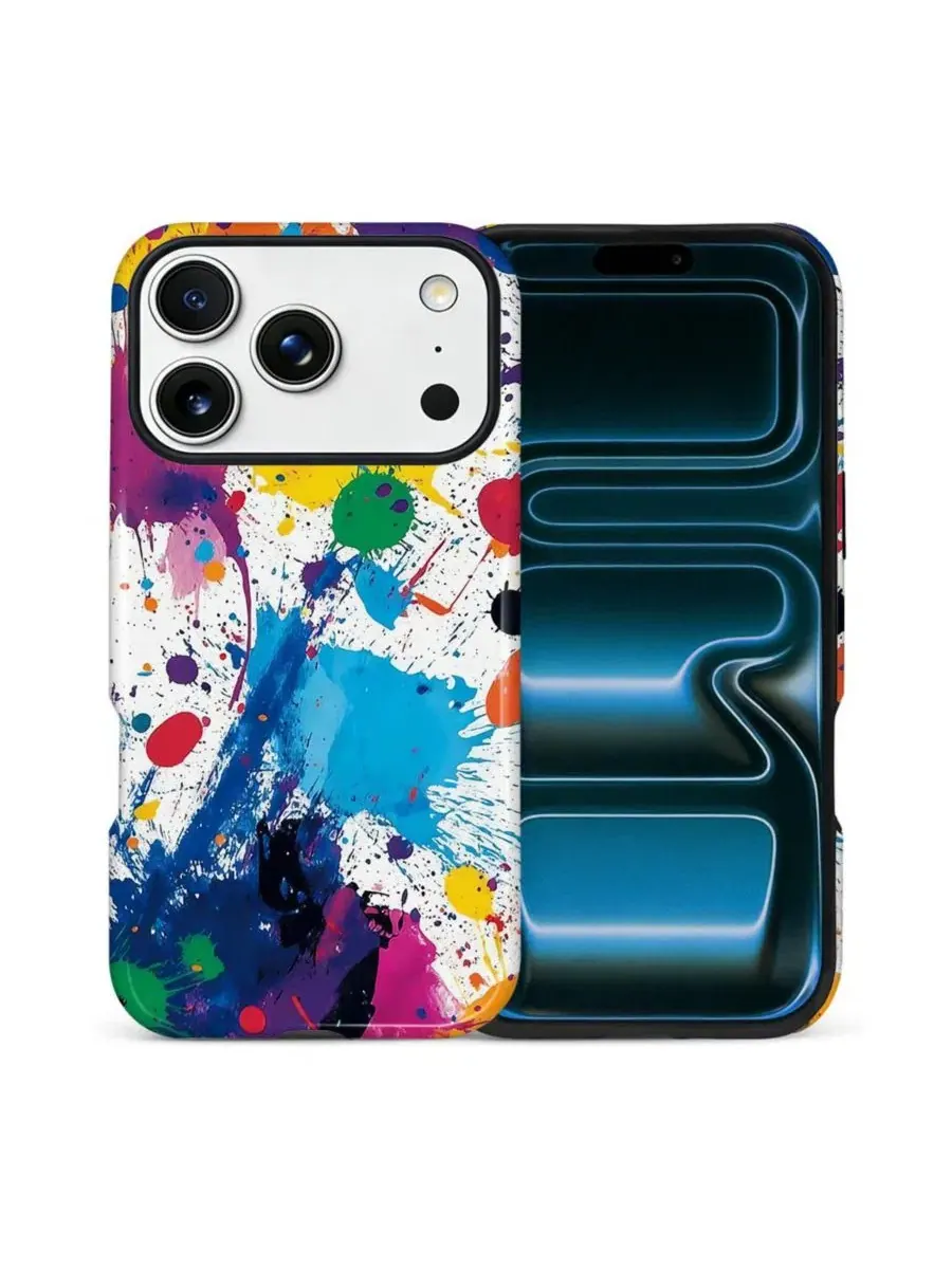 Защитный чехол 2-в-1 для iPhone 17 Pro, с антиударной защитой, с уличным принтом GONEZ — изображение 1 из 7, мульти