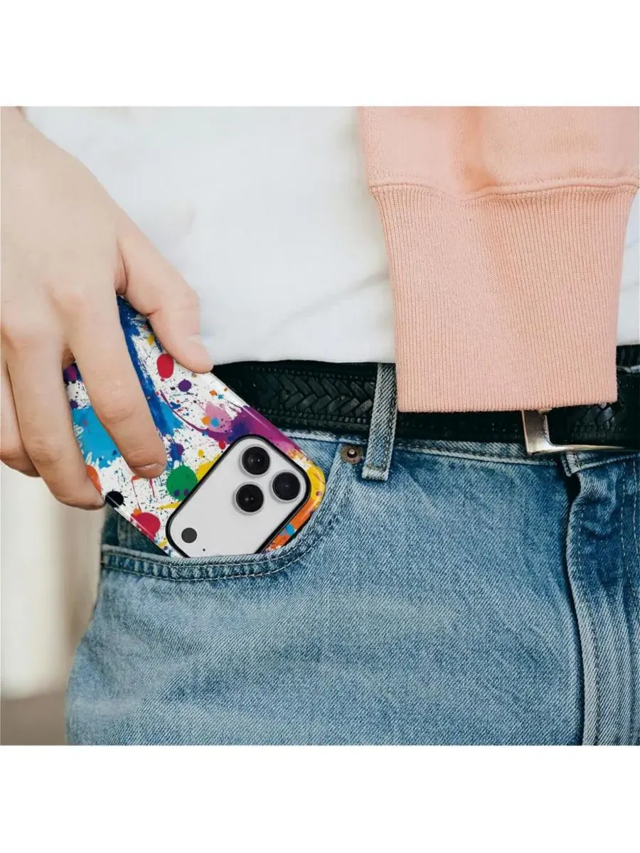 Защитный чехол 2-в-1 для iPhone 17 Pro, с антиударной защитой, с уличным принтом GONEZ — изображение 5 из 7, мульти