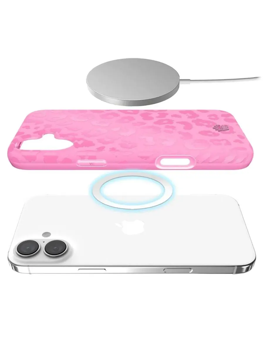 Чехол для iPhone 16 с MagSafe Velvet Caviar — изображение 3 из 6, яркий розовый