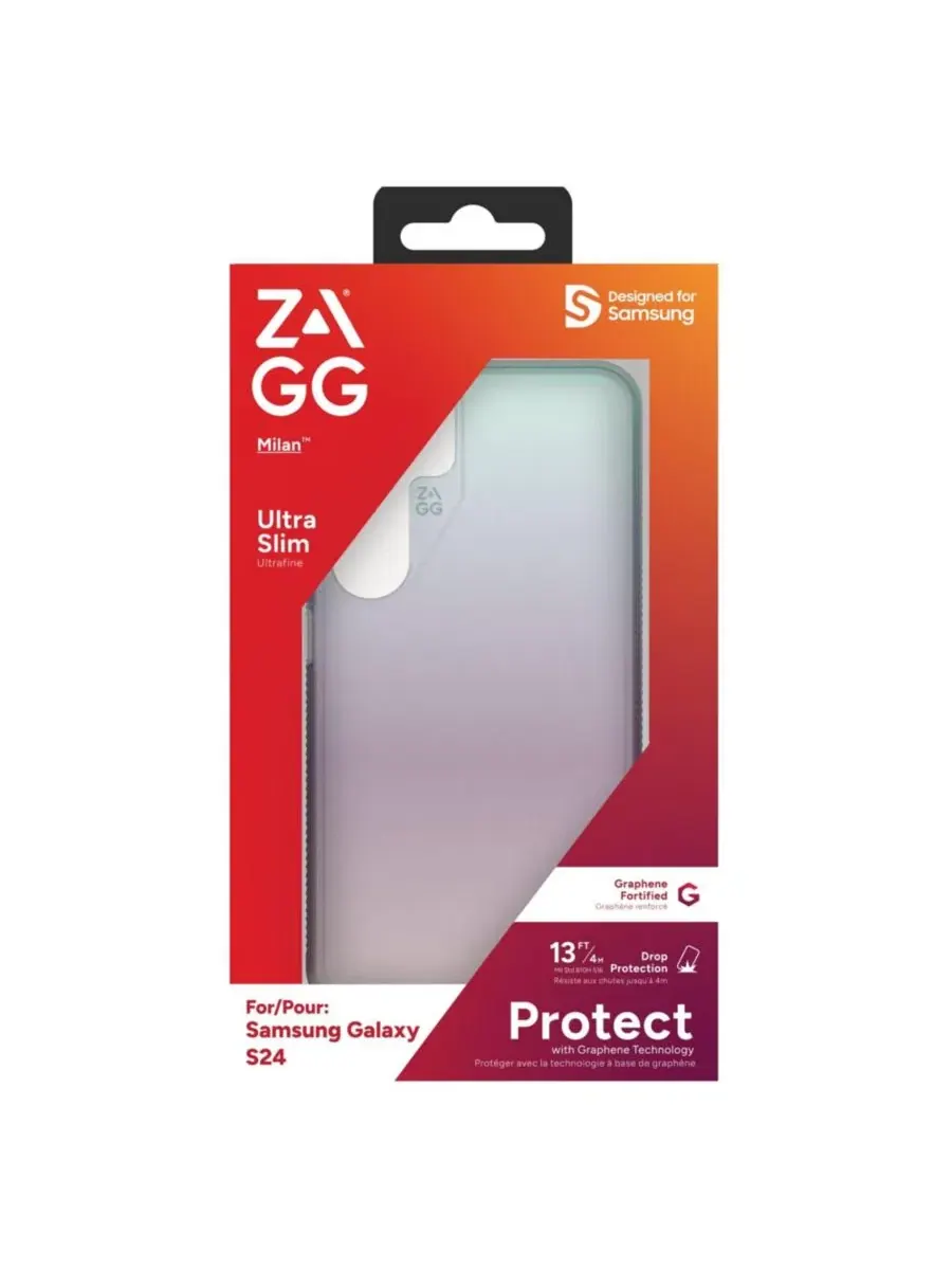 Чехол Milan для Samsung Galaxy S24 ZAGG — изображение 6 из 6, прозрачный