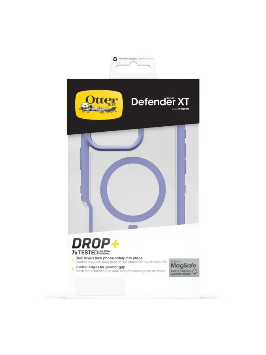 Защитный чехол Defender Pro XT Clear MagSafe для Apple iPhone 16 Pro Max Otterbox — изображение 5 из 5, фиолетовый