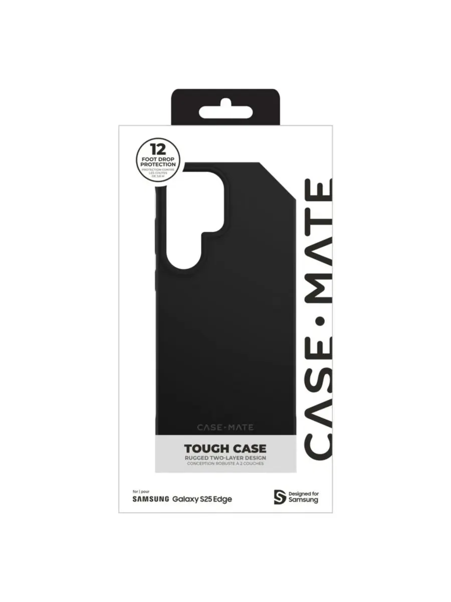Чехол Tough для Samsung Galaxy S25 Edge Case-Mate — изображение 8 из 9, черный