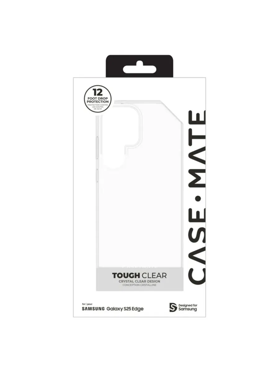 Чехол для Samsung Galaxy S25 Edge Case-Mate — изображение 8 из 9, прозрачный