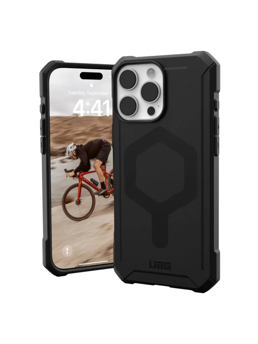 Защитный чехол Essential Armor MagSafe для Apple iPhone 16 Pro Max URBANARMOR GEAR — изображение 1 из 9, черный