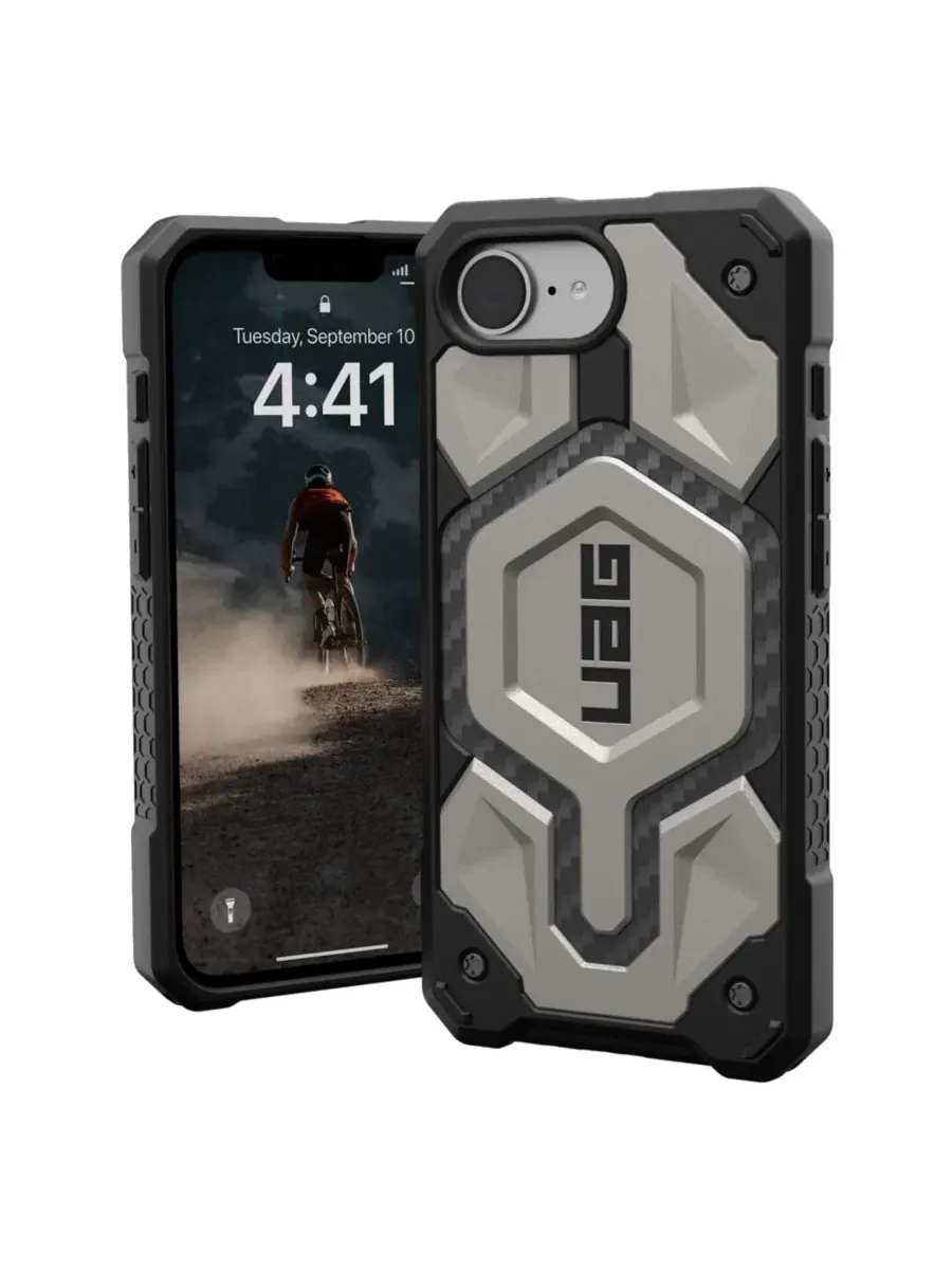 Чехол Monarch Pro для Apple iPhone 16e URBANARMOR GEAR — серебристый