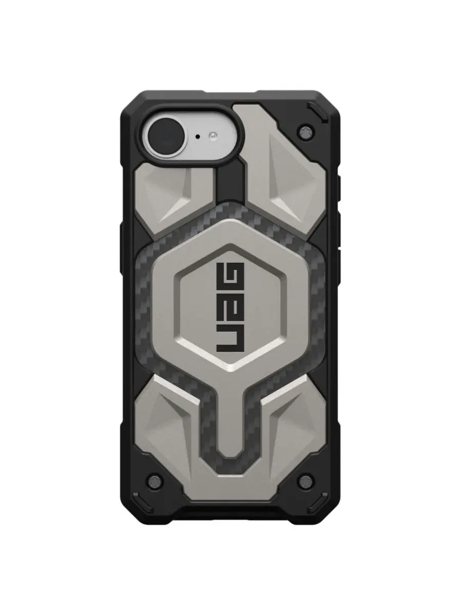 Чехол Monarch Pro для Apple iPhone 16e URBANARMOR GEAR — изображение 2 из 9, серебряный