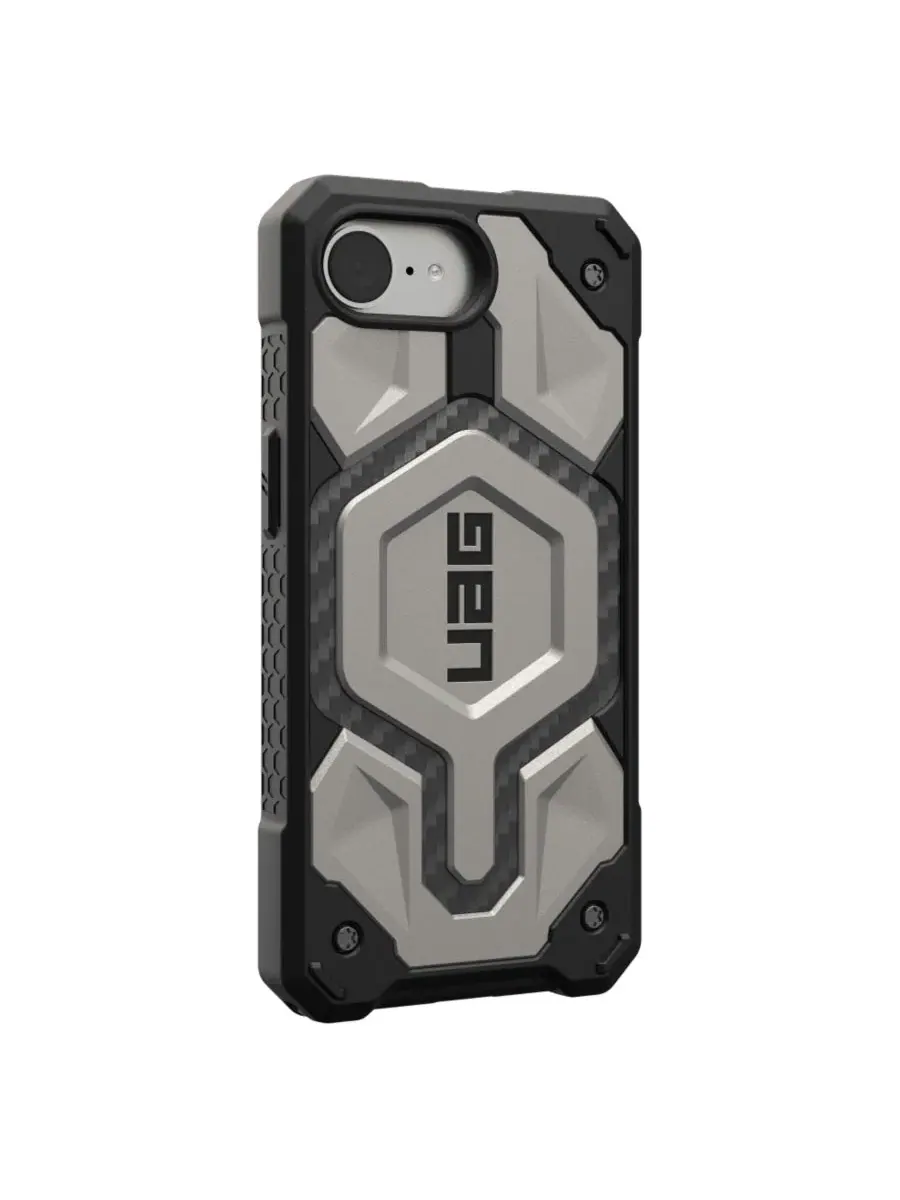 Чехол Monarch Pro для Apple iPhone 16e URBANARMOR GEAR — изображение 3 из 9, серебряный