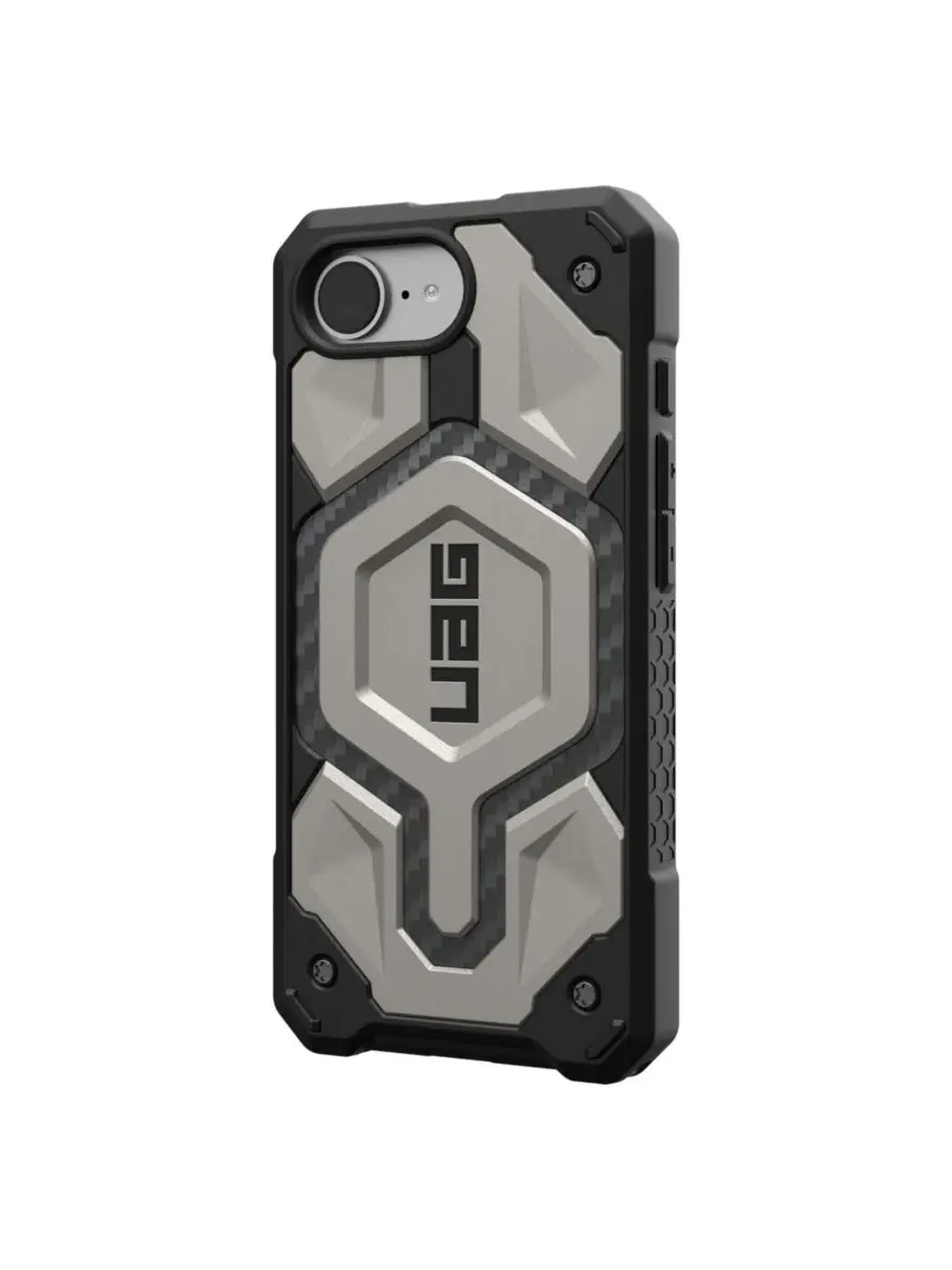 Чехол Monarch Pro для Apple iPhone 16e URBANARMOR GEAR — изображение 6 из 9, серебряный