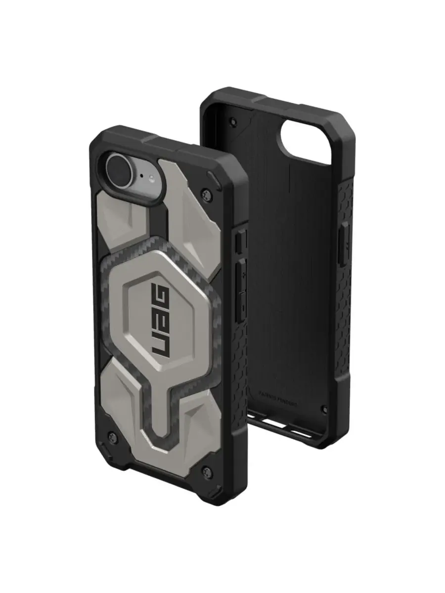 Чехол Monarch Pro для Apple iPhone 16e URBANARMOR GEAR — изображение 8 из 9, серебряный