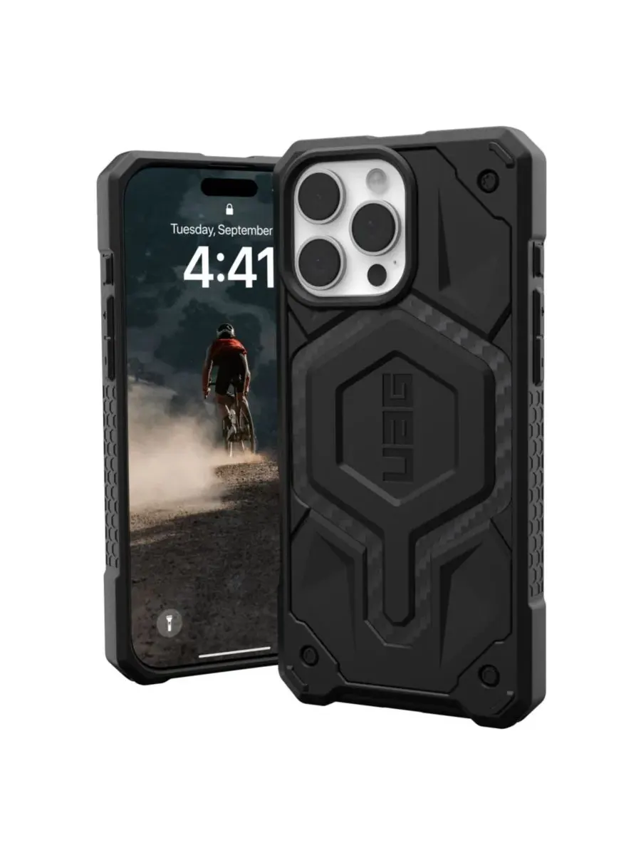 Чехол-книжка Monarch Pro MagSafe для Apple iPhone 16 Pro Max URBAN ARMOR GEAR — черный
