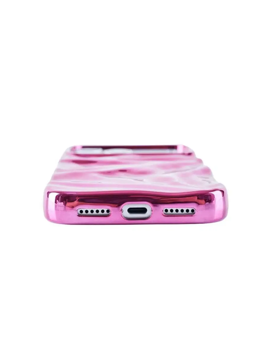 Чехол с 3D-текстурой Fuchsia Crinkles iPhone17 Pro Case Auramma — изображение 5 из 5, фуксия