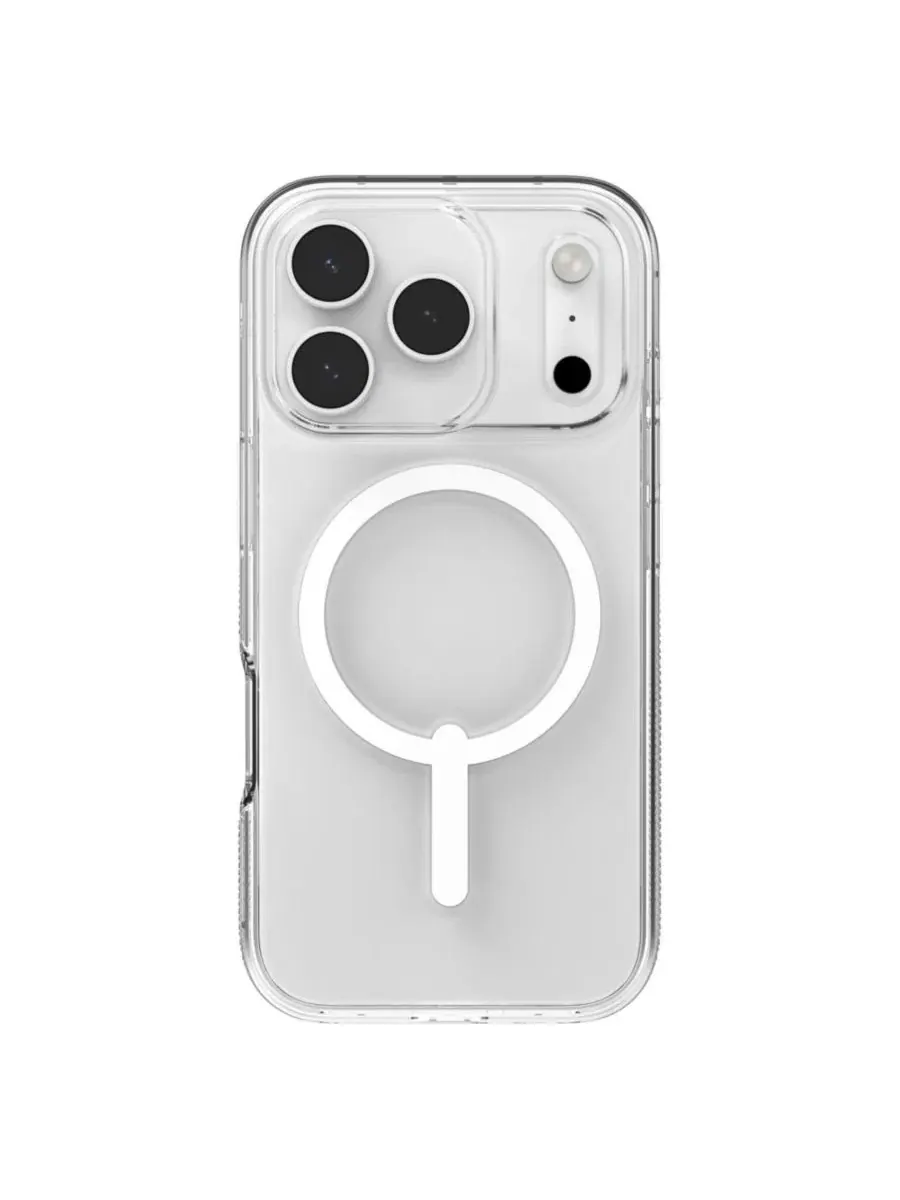 Чехол Crystal Palace Snap MagSafe с подставкой для Apple iPhone 17 Pro ZAGG — изображение 2 из 9, прозрачный