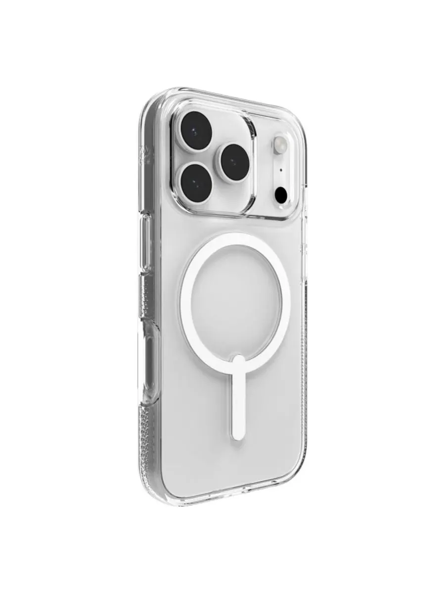 Чехол Crystal Palace Snap MagSafe с подставкой для Apple iPhone 17 Pro ZAGG — изображение 5 из 9, прозрачный