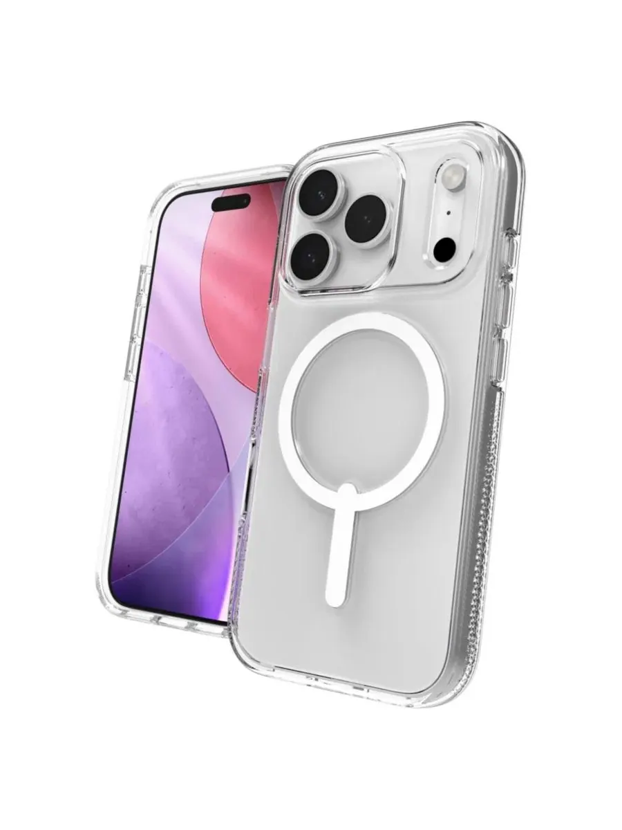 Чехол Crystal Palace Snap MagSafe с подставкой для Apple iPhone 17 Pro ZAGG — изображение 9 из 9, прозрачный
