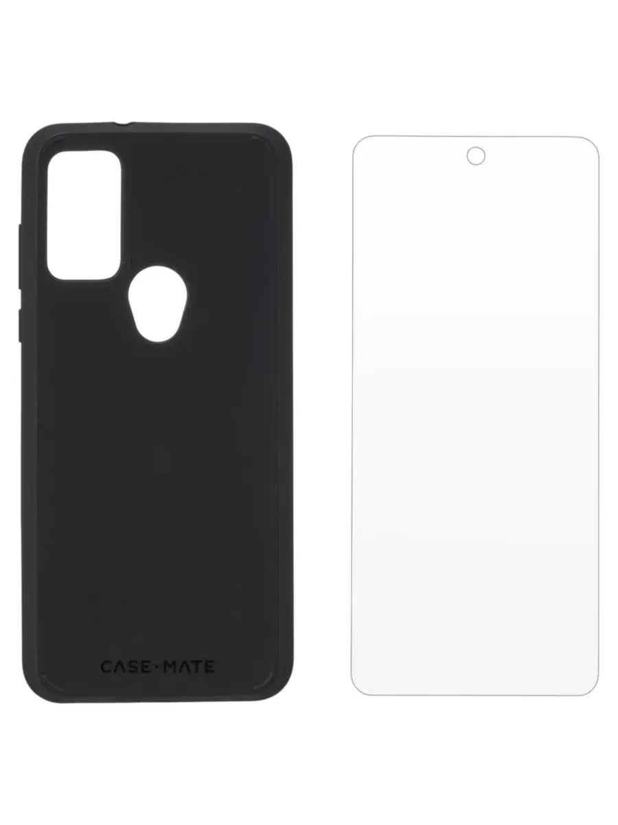 Защитный комплект с чехлом и стеклом для Motorola Moto G Play (2023) Tough Case Case-Mate — изображение 2 из 5, черный