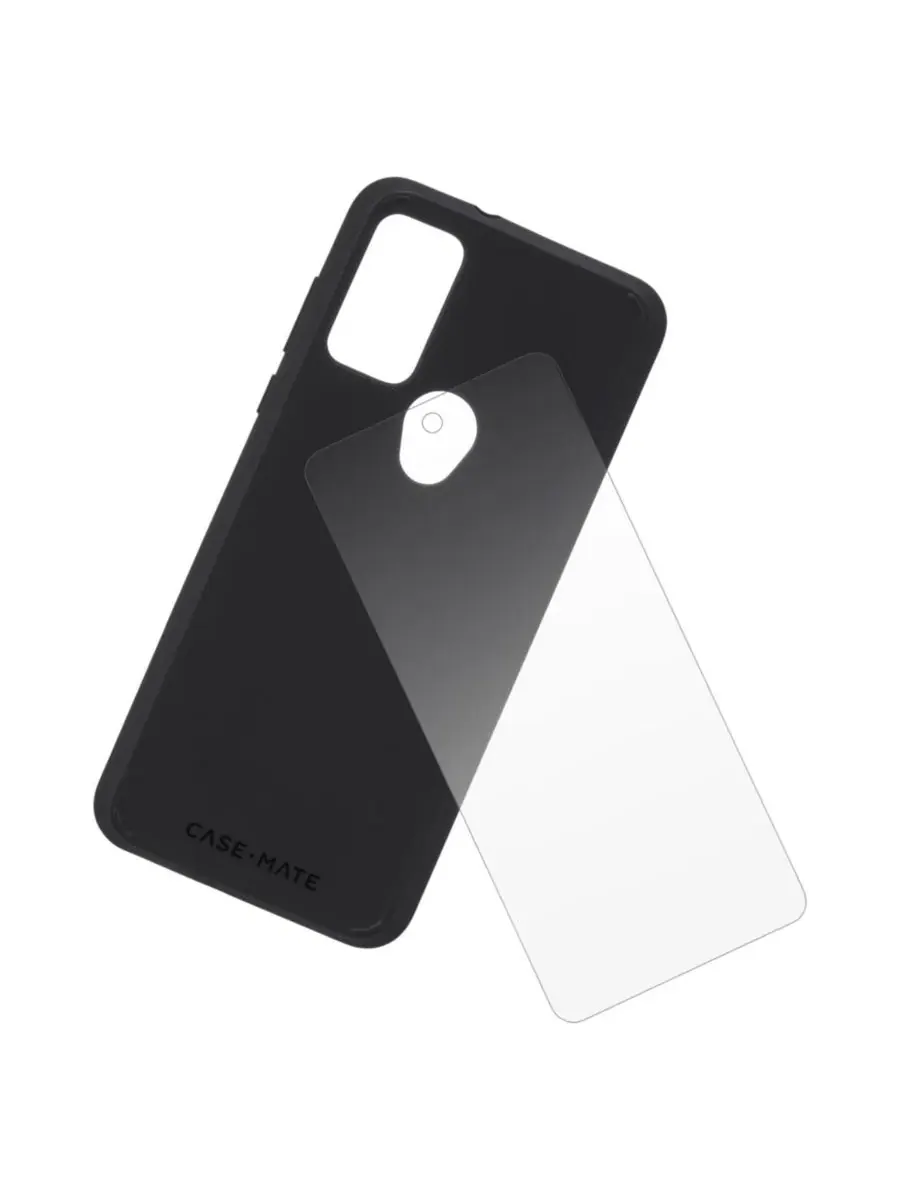 Защитный комплект с чехлом и стеклом для Motorola Moto G Play (2023) Tough Case Case-Mate — изображение 3 из 5, черный