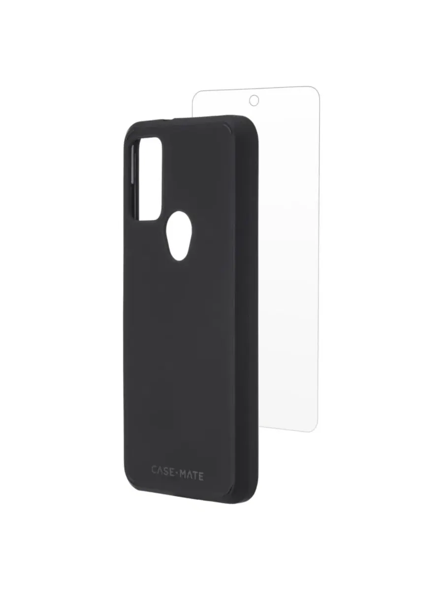 Защитный комплект с чехлом и стеклом для Motorola Moto G Play (2023) Tough Case Case-Mate — изображение 5 из 5, черный