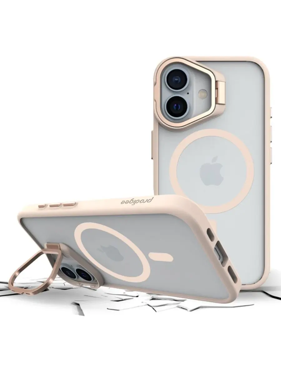 Чехол-подставка MagSafe для Apple iPhone 16 Prodigee — изображение 4 из 6, розовый
