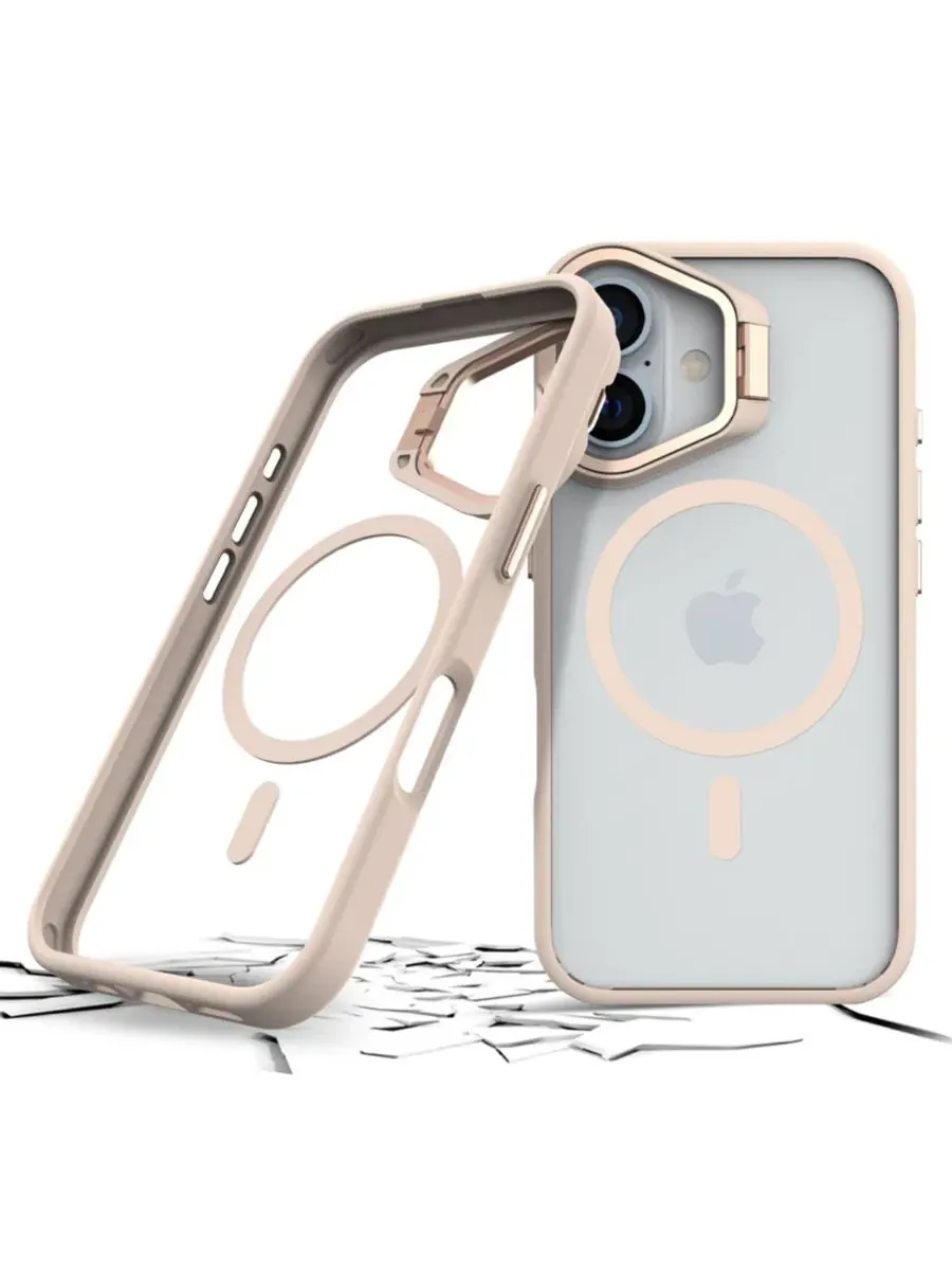 Чехол-подставка MagSafe для Apple iPhone 16 Prodigee — изображение 5 из 6, розовый