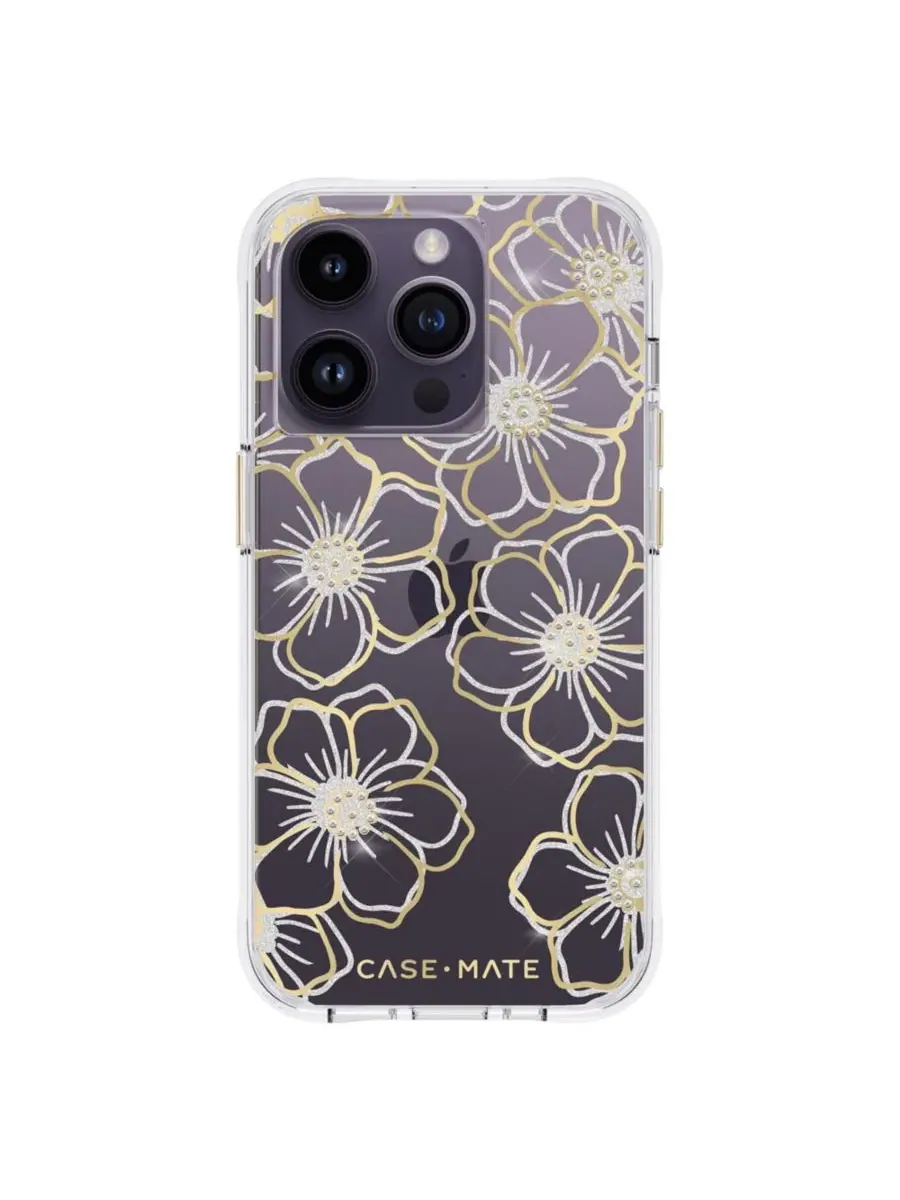 Чехол с блестками и стразами Floral Gems для Apple iPhone 14 Pro Case-Mate