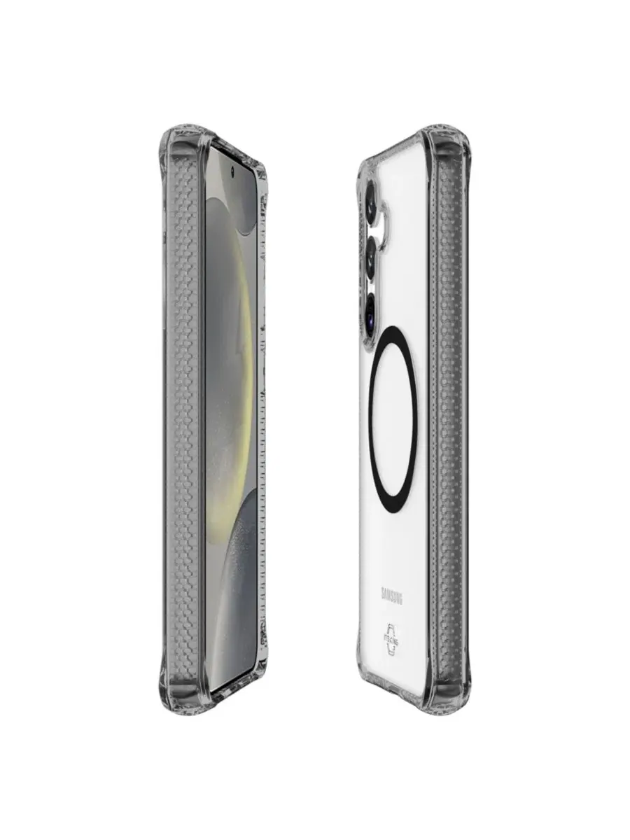 Гибридный чехол Hybrid_R Clear для Samsung Galaxy S25 Plus — изображение 4 из 8, черный