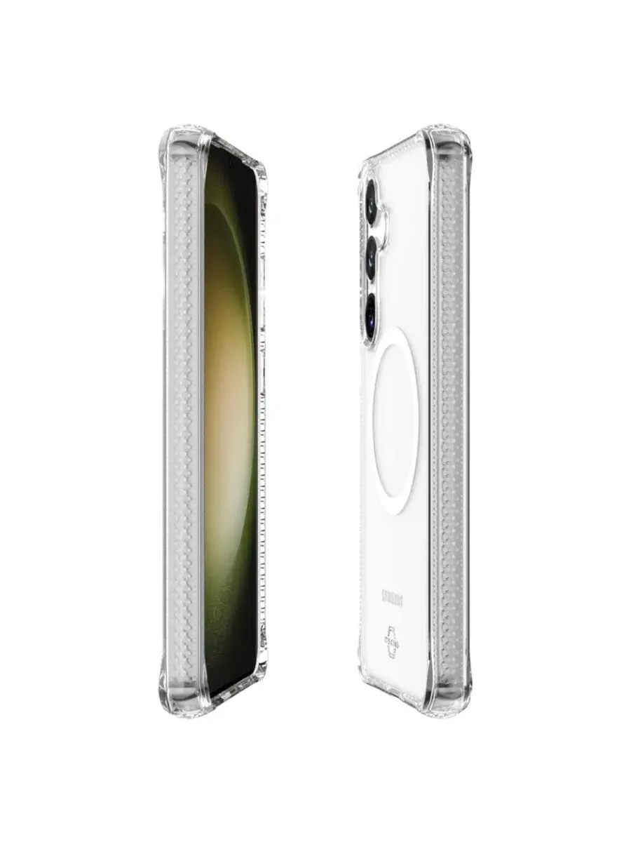 Чехол-гибрид с прозрачной спинкой, MagSafe, для Samsung Galaxy S25 Plus ITSkins — изображение 2 из 8, прозрачный