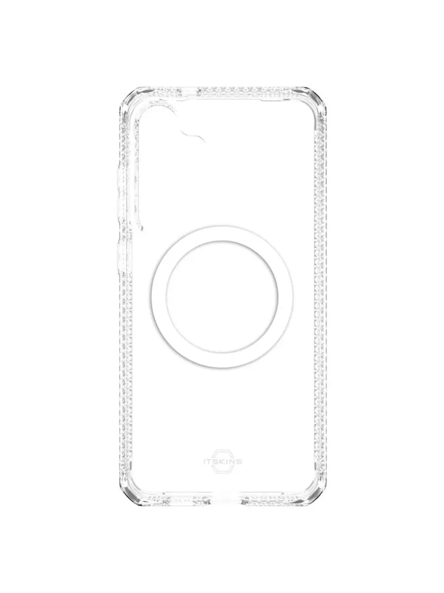 Чехол-гибрид с прозрачной спинкой, MagSafe, для Samsung Galaxy S25 Plus ITSkins — изображение 4 из 8, прозрачный