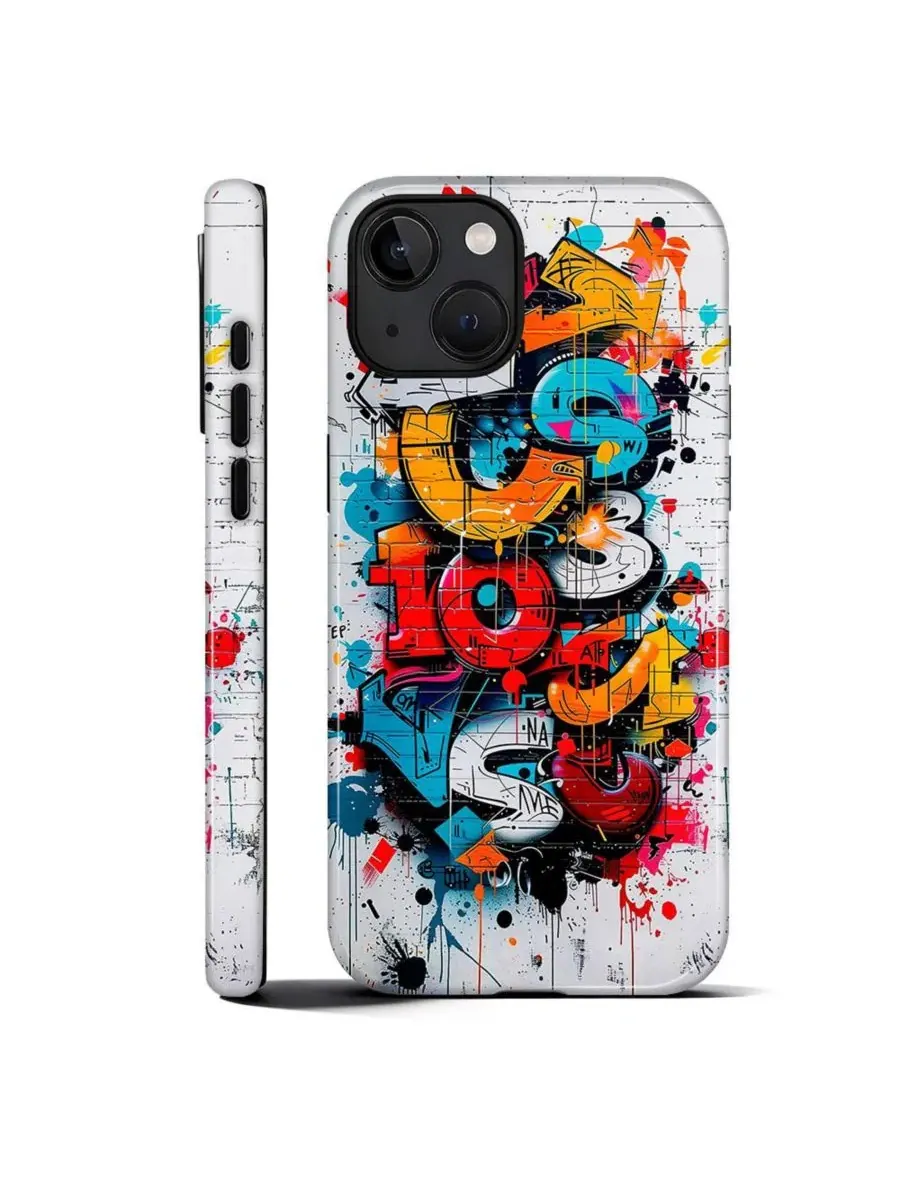 Чехол для iPhone 14 с ударопрочной защитой, модель Street Art Style GONEZ