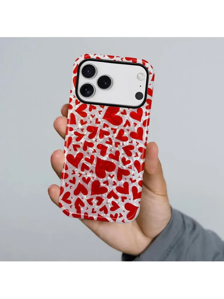 Чехол для iPhone 17 Pro с принтом, 2-в-1, ударопрочный, Crush Hearts GONEZ — изображение 4 из 7