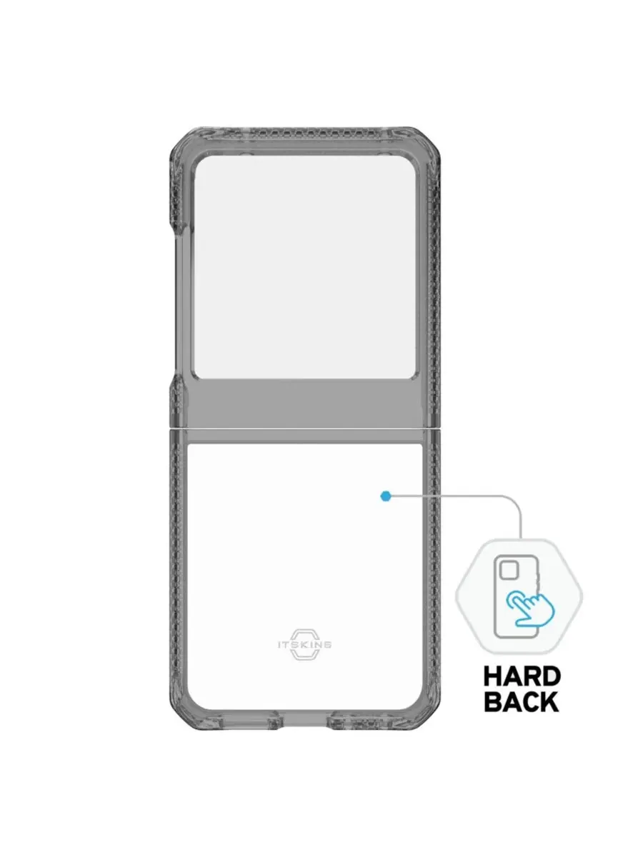 Чехол-гибрид Hybrid_R Clear для Motorola Razr (2024) ITSkins — изображение 3 из 9, черный