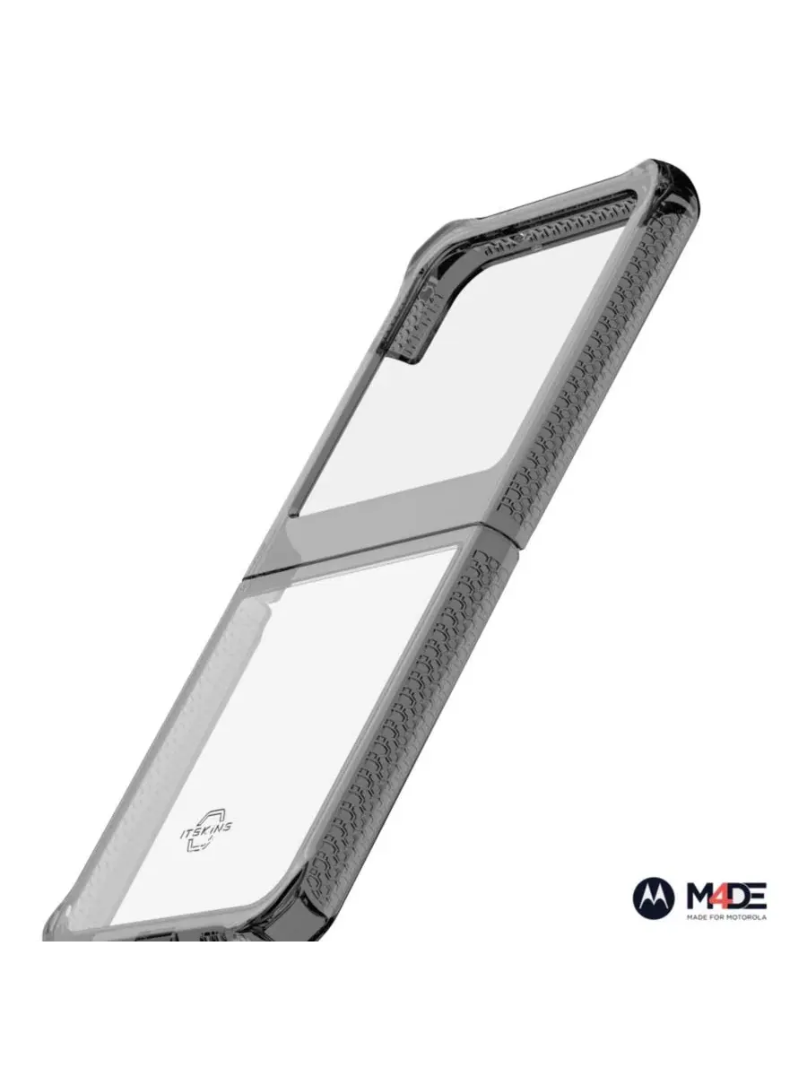 Чехол-гибрид Hybrid_R Clear для Motorola Razr (2024) ITSkins — изображение 6 из 9, черный