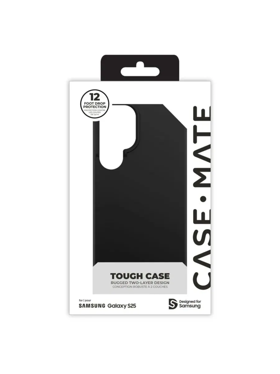 Ударопрочный чехол для Samsung Galaxy S25 Case-Mate — изображение 5 из 9, черный