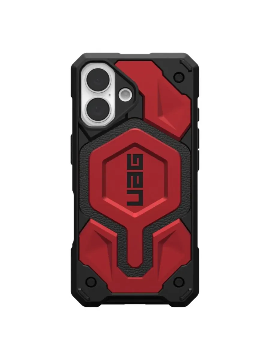 Чехол-книжка Monarch Pro для Apple iPhone 16, Urban Armor Gear — изображение 2 из 9, красный