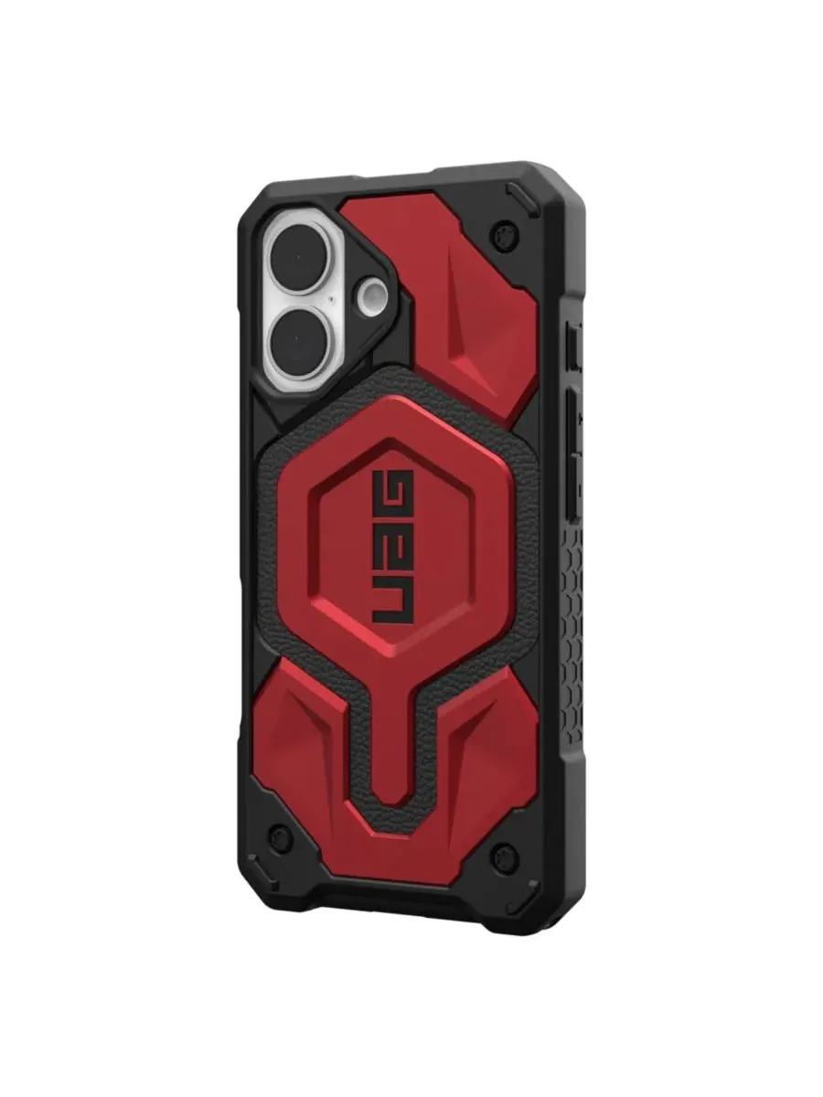 Чехол-книжка Monarch Pro для Apple iPhone 16, Urban Armor Gear — изображение 6 из 9, красный