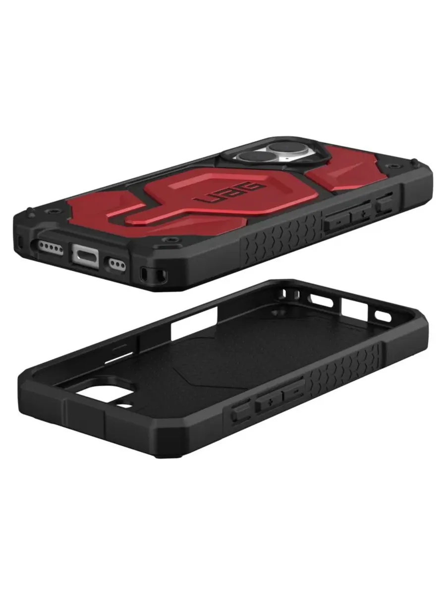 Чехол-книжка Monarch Pro для Apple iPhone 16, Urban Armor Gear — изображение 8 из 9, красный