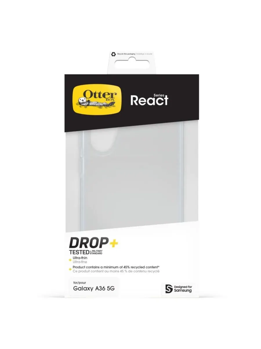 Чехол Otterbox React для Samsung SGA365G — изображение 5 из 5, прозрачный