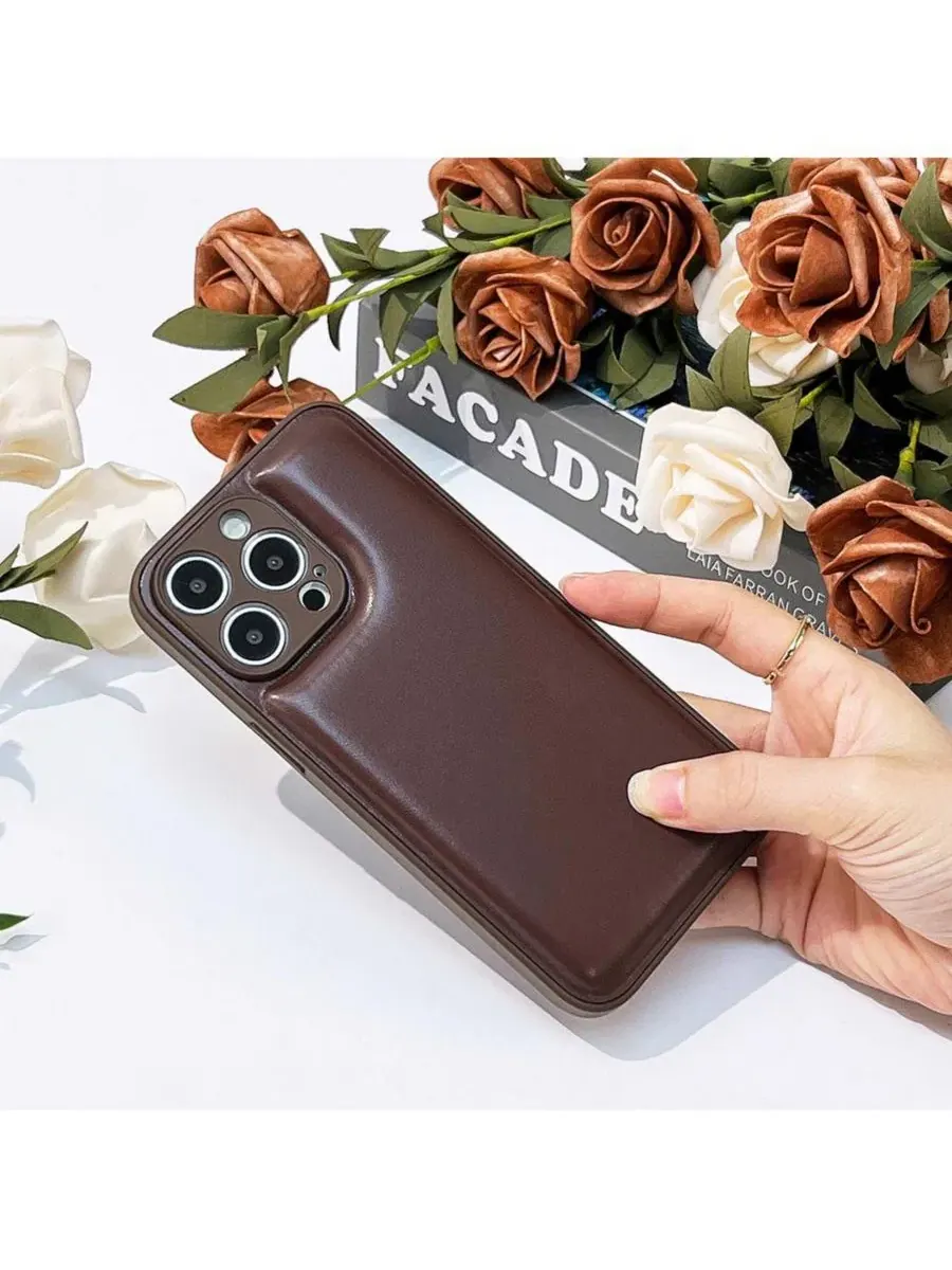 Чехол для iPhone 15 Pro с приподнятой окантовкой камеры, Neutral Cushion Auramma — изображение 6 из 6, коричневый