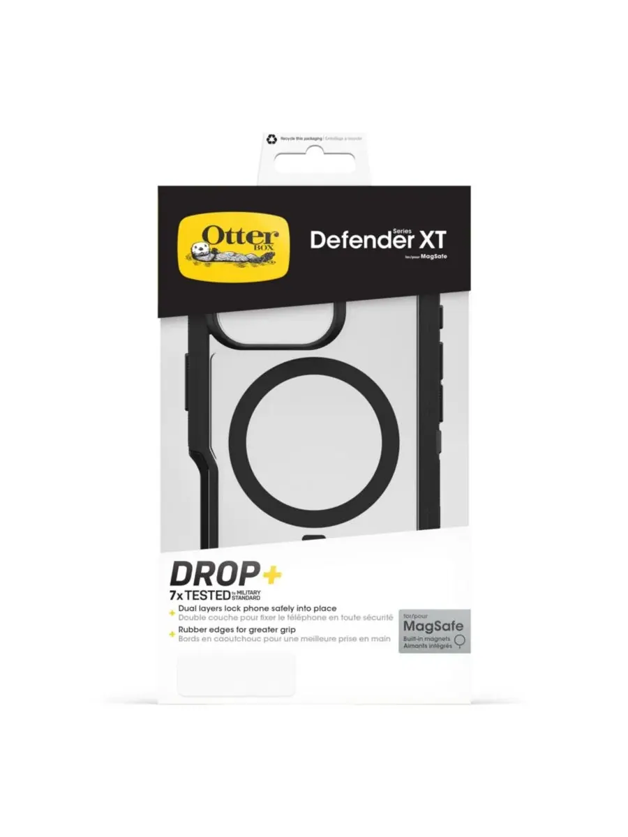 Чехол Defender Pro XT Clear MagSafe для Apple iPhone 16 Pro Otterbox — изображение 5 из 5, черный