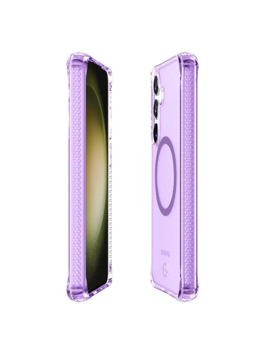 Чехол-бампер Hybrid R Vapor с поддержкой MagSafe для Samsung Galaxy S25 ITSkins — изображение 2 из 8, фиолетовый