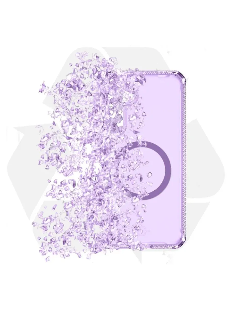 Чехол-бампер Hybrid R Vapor с поддержкой MagSafe для Samsung Galaxy S25 ITSkins — изображение 5 из 8, фиолетовый