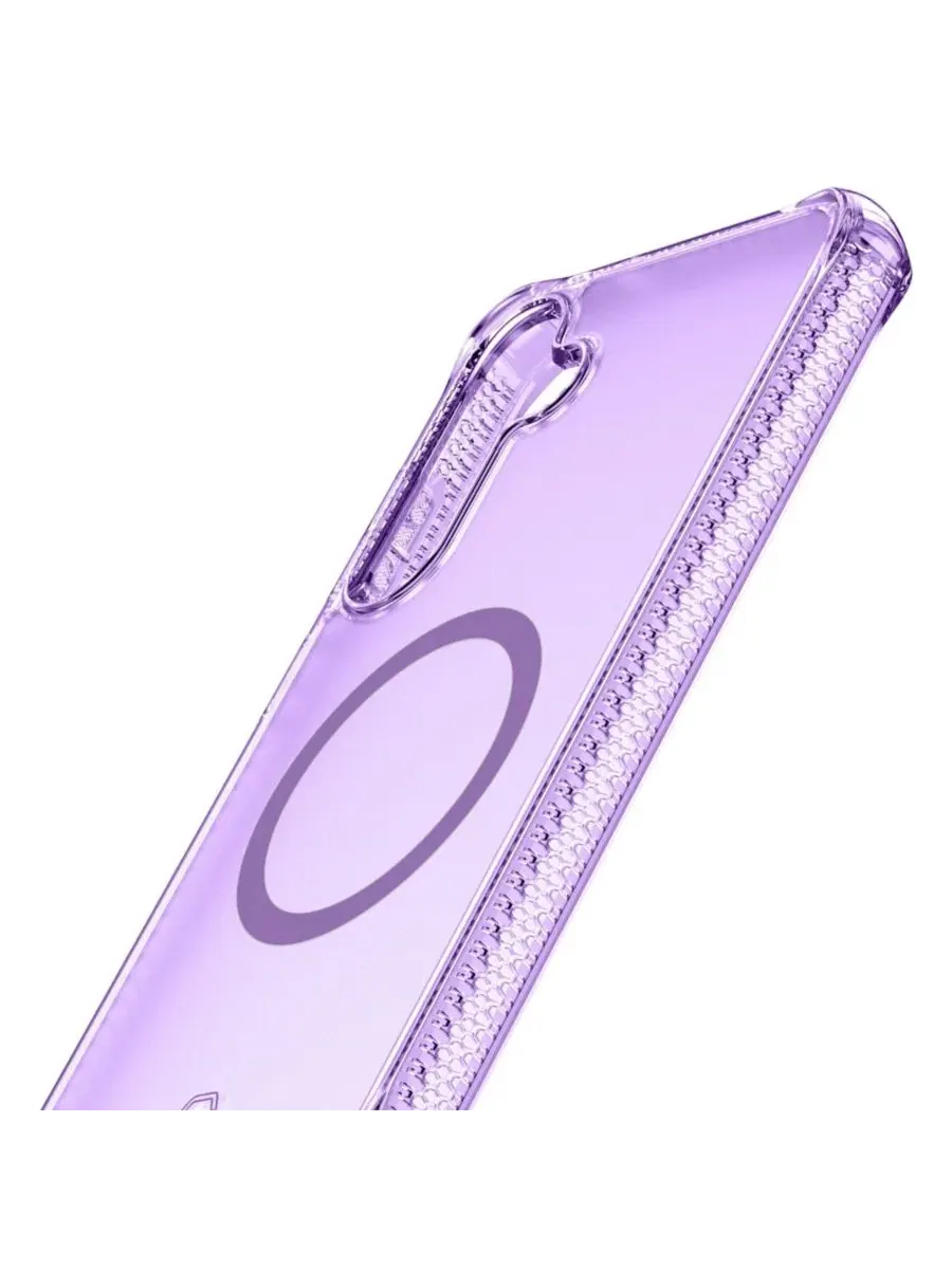 Чехол-бампер Hybrid R Vapor с поддержкой MagSafe для Samsung Galaxy S25 ITSkins — изображение 6 из 8, фиолетовый