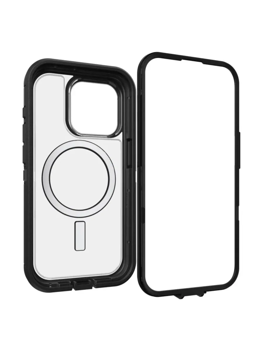 Защитный чехол Defender Pro XT Clear MagSafe Otterbox — изображение 4 из 5, черный