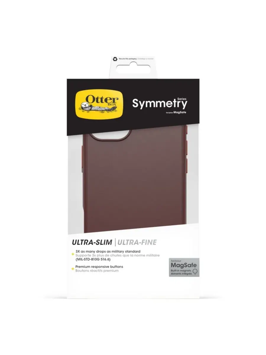 Чехол Symmetry MagSafe для Apple iPhone 16 Plus Otterbox — изображение 5 из 5, темный красный