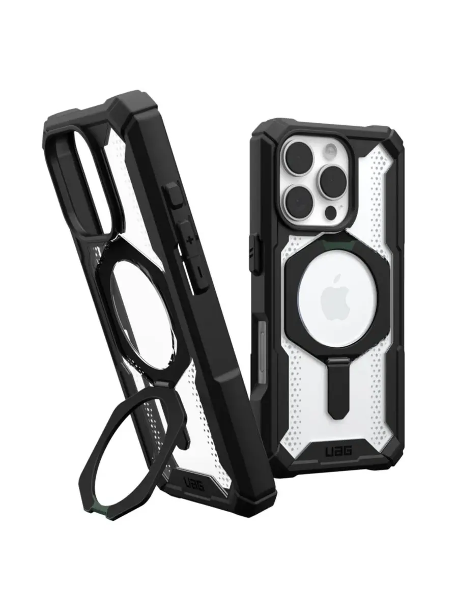 Чехол для iPhone 16 Pro с металлической подставкой и поддержкой MagSafe Urban Armor Gear Plasma XTE