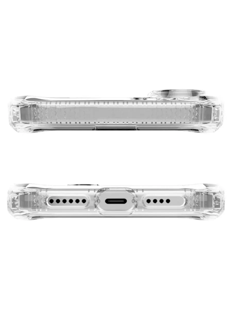 Чехол-гибрид Hybrid_R Clear MagSafe для Apple iPhone 16 ITSkins — изображение 3 из 5, прозрачный